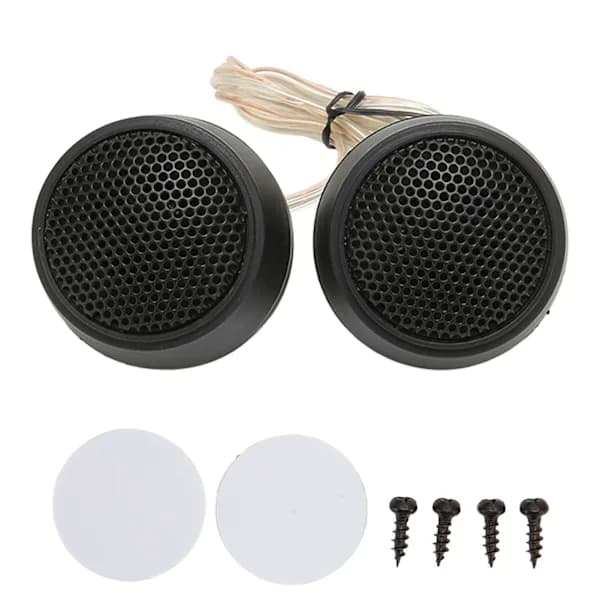 2 STK Dome Tweeter 10W 4 Ohm Høy Følsomhet God Lydkvalitet Høyttaler for Billydsystem