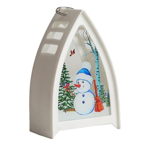 /HA/Julbelysning, Jul Snögubbe Santa Fawn Julbordsdekorationer - Julfest vit julsnögubbe