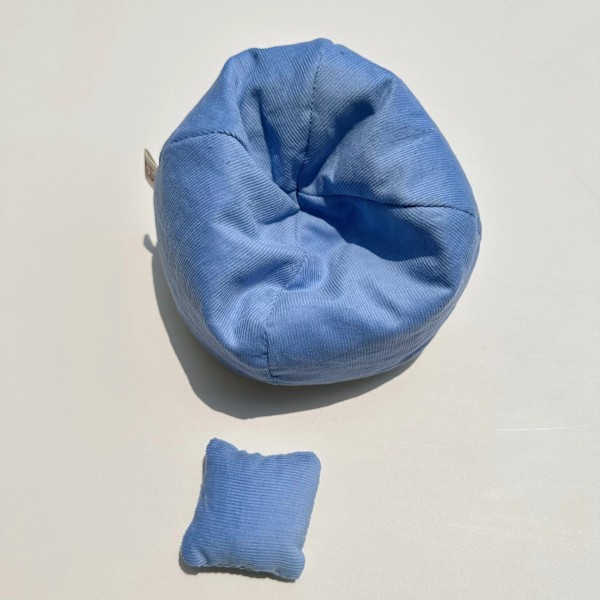 [HH]Labubu Vaatteet Merkki Designer Vaatteet Labubu Vaatteet Laukku Kengät Pukeutumiskoristeet Naamiointi Sofa set blue