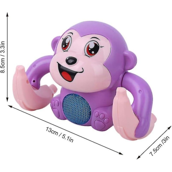 Elektrisk Tumbling Monkey Model Toy, röststyrning Induktion Cartoon Toy (grön)