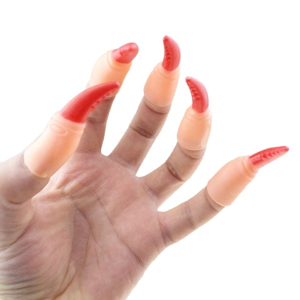 /HA/Halloween dekorative heksefingernegl kløer Praktisk fingernegl