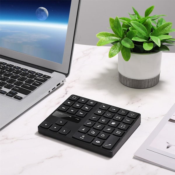 Bluetooth-tegnetastatur, 35 taster, trådløst tastatur for Procreate og tegnetaster