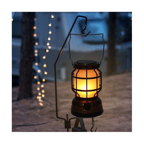 Hestelampe Led Solcelle Campinglampe Usb Oppladbar Utendørs Campinglampe Husholdning Nødbærbar