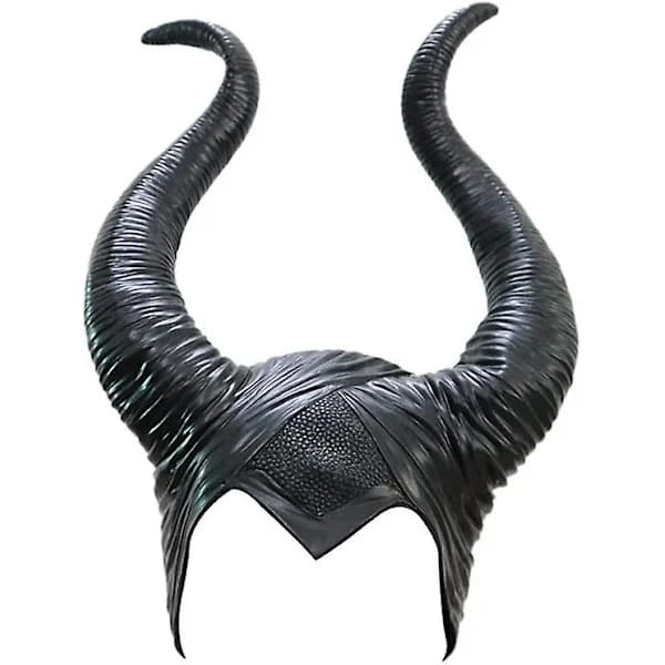 Halloween Maleficent Horn Hovedbøjle Cosplay Sort