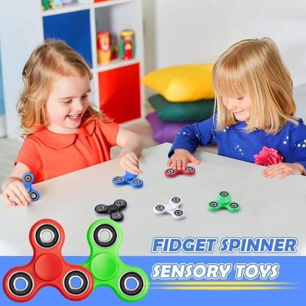 5-pak Fidget Spinner, Farverige Stressreducerende Legetøj