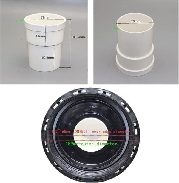 IBC-tankdæksel med nylonfilter 165mm | Vandtankdæksel med vaskbart filter | Til regnvandstanke & vandopbevaring