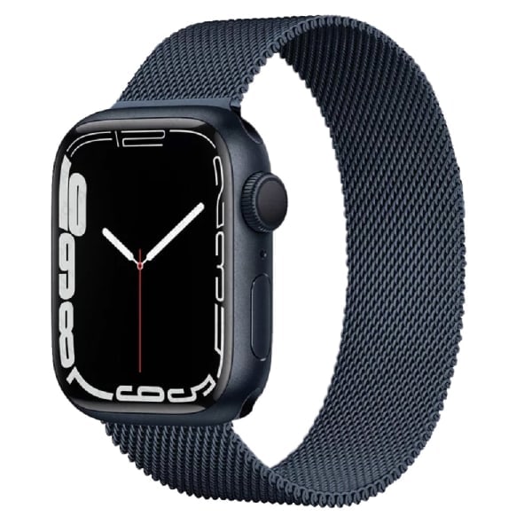 /HA/ Rustfritt stål mesh for damer, Apple Watch 7 Milan-reim (grå 42/44/45 mm)