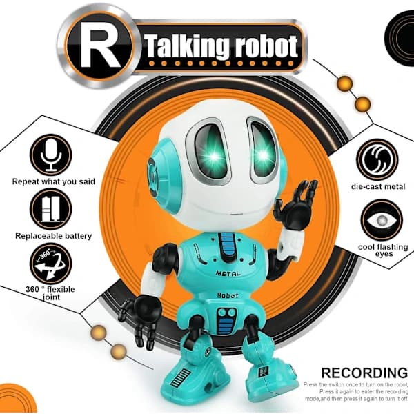 Talende Robot til Børn Legetøj til 3-8 Årige Drenge Piger Populært Legetøj Julegave
