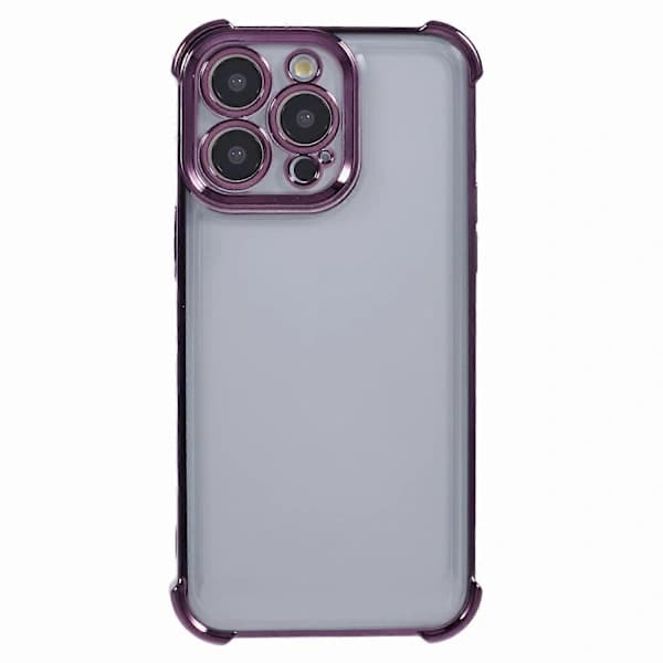 /HH/Deksel til iPhone 15 Pro Max Transparent TPU Mobilskall Søtt Sidehjerte