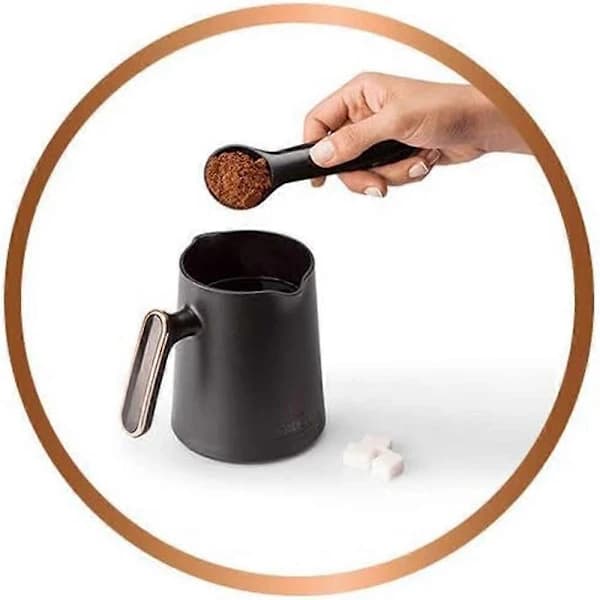 HA-Tyrkisk Kaffemaskin, 4 Kopp Kapasitet, Anti-Søl, Kobberfarge