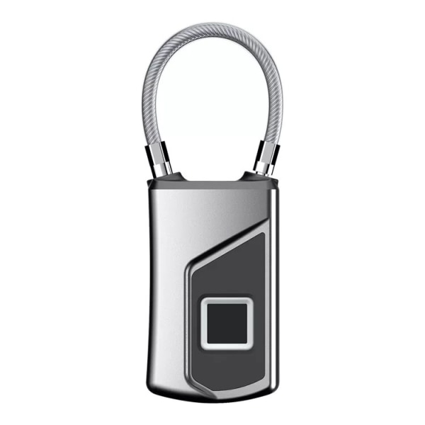 Smart fingeravtryckshänglås, USB uppladdningsbart lås IP66 vattentätt nyckellöst säkerhetshänglås för hemdörr, ryggsäck, resväska, cykel