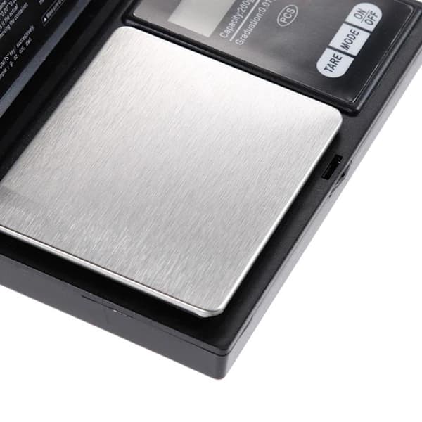 Digitaalinen taskuvaaka, Pocket Scale, Koruvaaka 0,01 - 200g musta