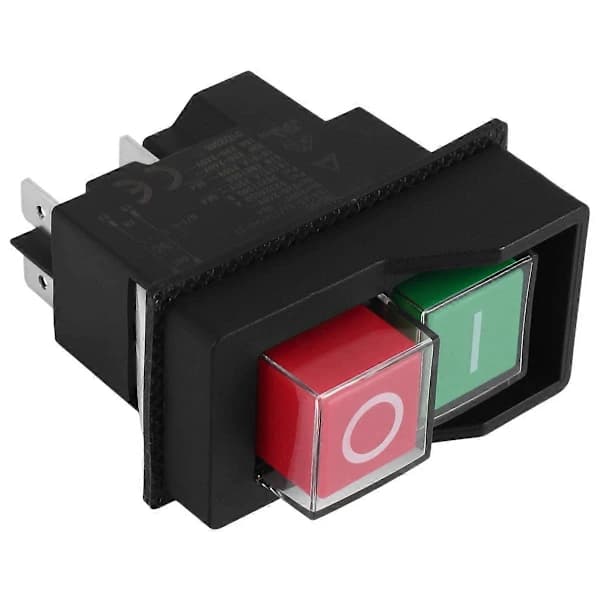 Elektromagnetiska Strömbrytare Tryckknappsbrytare KJD17 220V 4 Stift []