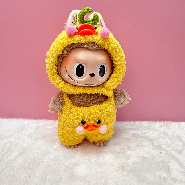 [HH] Labubu Kläder Märkesdesign Kläder Labubu Kläder Väska Skor Utsmyckning Dekorationer Förklädnad Handmade yellow duck