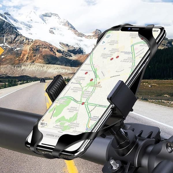 Cykeltelefonholder Erstatningsstropper, Universelle Elastiske Sikkerhedsstropper i Silikone, Til Cykel- og Motorcykelstyr, 6 Sorte
