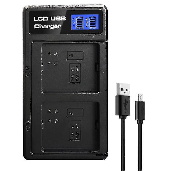 Dobbelt batterilader til Arlo Pro-batteri, Arlo Pro 2-batteri, Arlo Go-batteri, LCD-batterilader