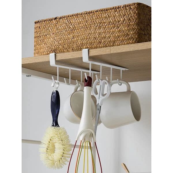 Hvit, todelt, hylle koppholder, polytermisk belegg, SpiderMug