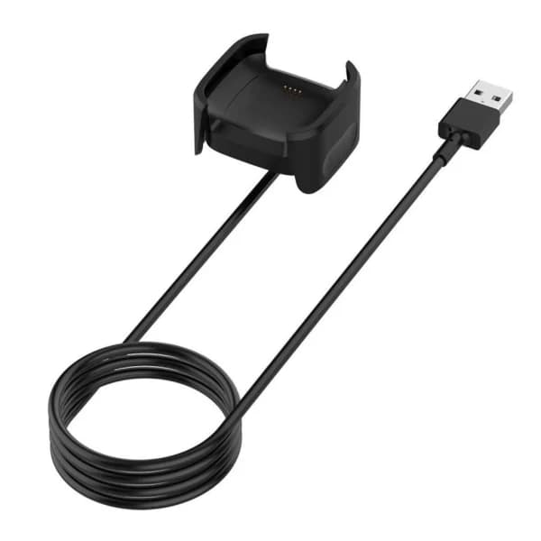 Fitbit Versa 2 USB-latauskaapeli, musta