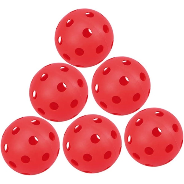 6pcs Practise Balls Plastic Practicing Pitching Kids Golf Balls Accessories Interior Accessories Outdoor