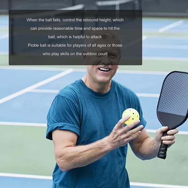 Pickleball-pallot, hyvä elastisuus Pickleball Vahva kokeneille pelaajille ulkokentille