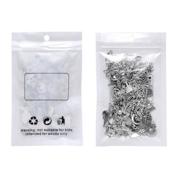 HH-CQBB Engrosparti Bulk Lots Smykker Fremstilling Sølv Charms Blandet Glat