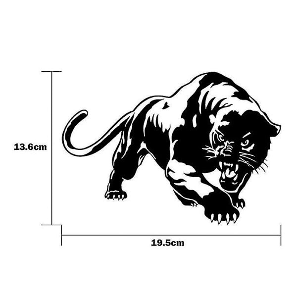 Tiger Bilsticker Kule Klistremerker Vinyl Vanntett Auto Tuning Styling Svart