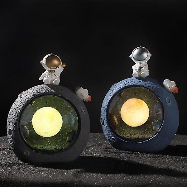 Galaxy Astronaut Luova Koti Työpöydän Koriste Tukkumyynti Pieni Lamppu Olohuoneen Sisustus Hopea Tähti Säilytyskoriste