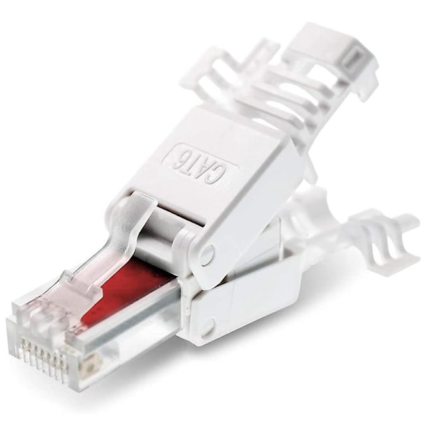 12 stk nettverksplugger verktøyfri Rj45 Cat6 Lan Utp kabelplugg uten verktøy Cat5 Cat7 installasjon Ca