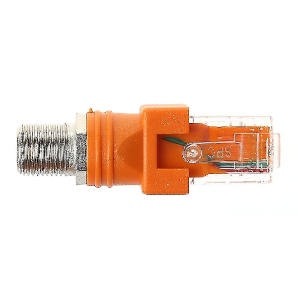 F-hona till RJ45-hane koaxial fatkoppling adapter RJ45 till RF-kontaktkonverter A