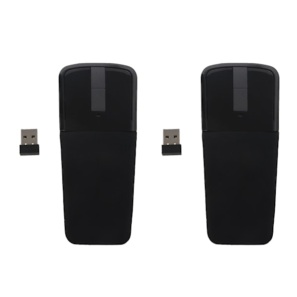2x 2,4 GHz hopfällbar trådlös mus hopfällbar båge touch slim mus datormöss för Surface Pc