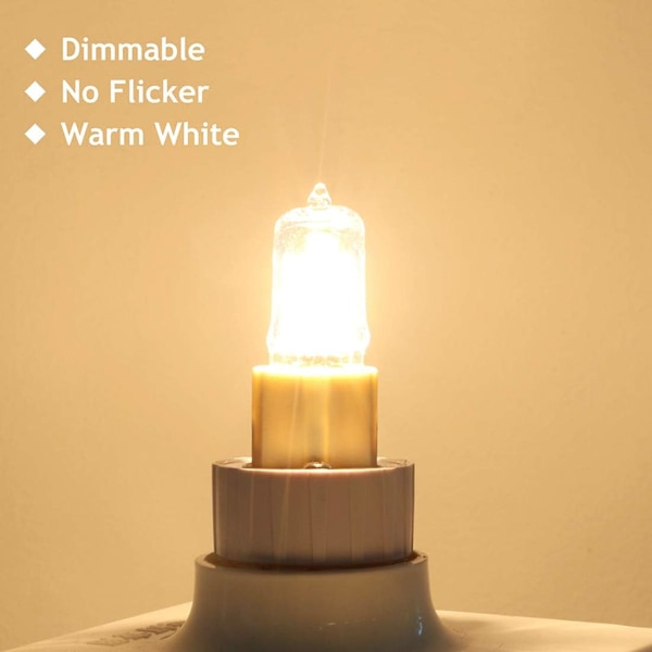 G9 Halogenpærer 230V 25W 2800K Varm Hvid Klar G9 Kapsel Lampe Dæmpbar, 10-pak [Energiklasse G]/HH/