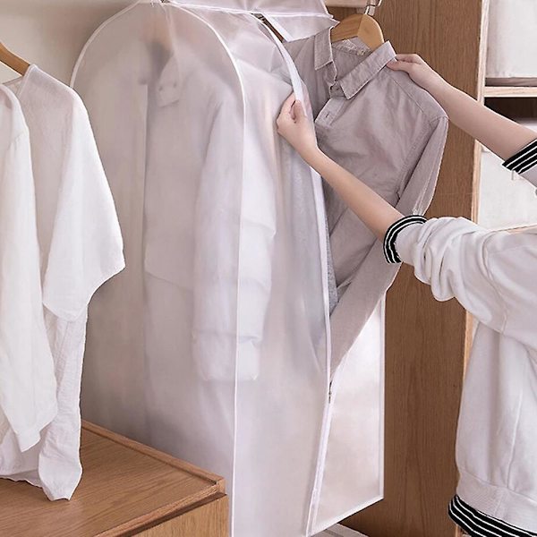 1 stk. Støvbeskyttelse Tøj Hængende Taske Lukket Tøjstativ Gulv Hanger Cover Garderobe Opbevaring Cover