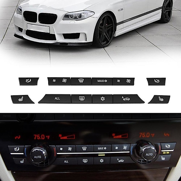 12 stk. knappe-knapper A/C varmeapparatkontaktpanel til F07 Gt/f10/f11 F01/f02