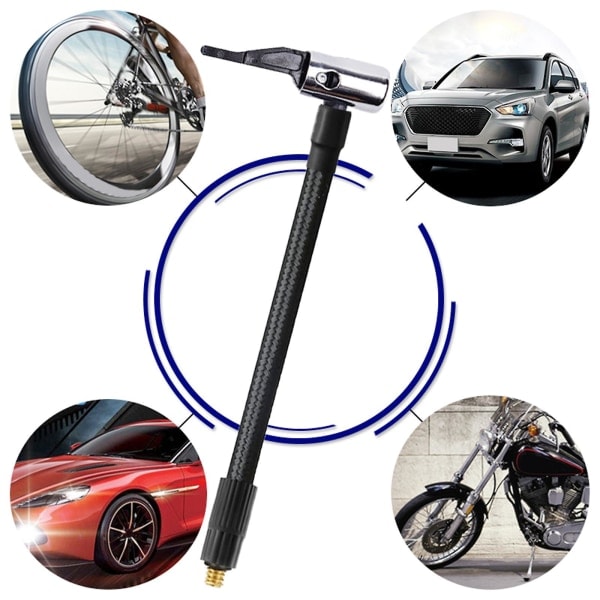 /HA/Autonrenkaan Ilmatäyttöletku Täyttöpumpun Jatkoletkuadapteri M6-kierteellä 60cm