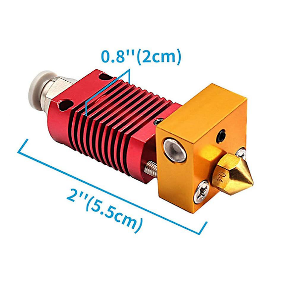 Cr10 Metal Hotend Kit 24v 40w Bowden-putkella 3 V2 Cr10 Cr10s 3d-tulostimelle Heatbloccilla