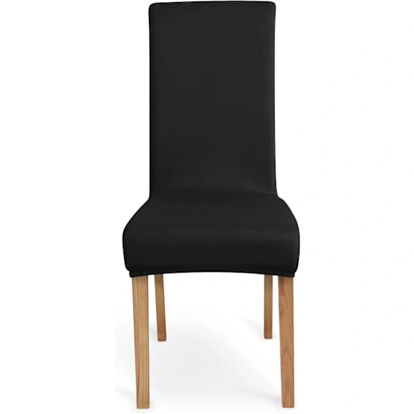 HA~Stretch Stolsöverdrag för Matbord, Set med 4, Mörkgrå