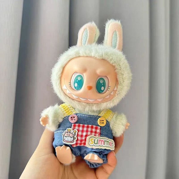 [HH]Labubu Vaatteet Riipus Labubu Istuva Juhlanukke Takki Bud Mekko Söpö Sarjakuvanukke Puku 17cm 5