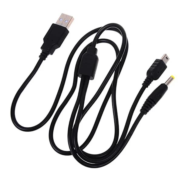1st 2 i 1 USB 2.0 datakabel lader for PSP 1000 2000