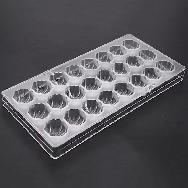 Muslingeskalformet hård chokoladeform 3d havmusling polycarbonat klar isgelé slikform