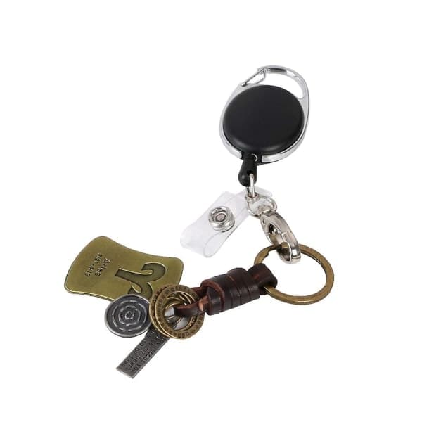 Emblemruller, 3 stk. rulleholdere, indtrækkelig badgeholder, nøglerem