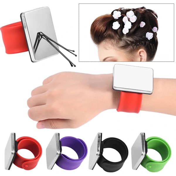 HA~Hårfestefeste, Hårstiler Justerbart Magnetisk Armbånd Hårfester for Frisør Barberer 4stk