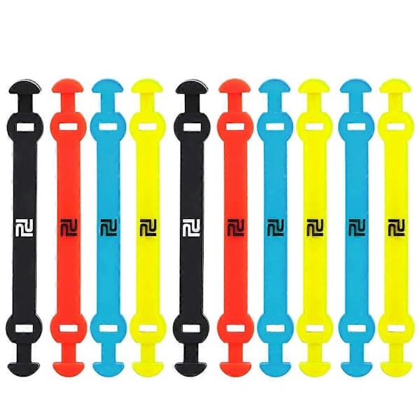 10 stk. Elastiske tennisracketdæmpere silikonebånd tennisracket vibrationsabsorberende stødabsorberende stropper []