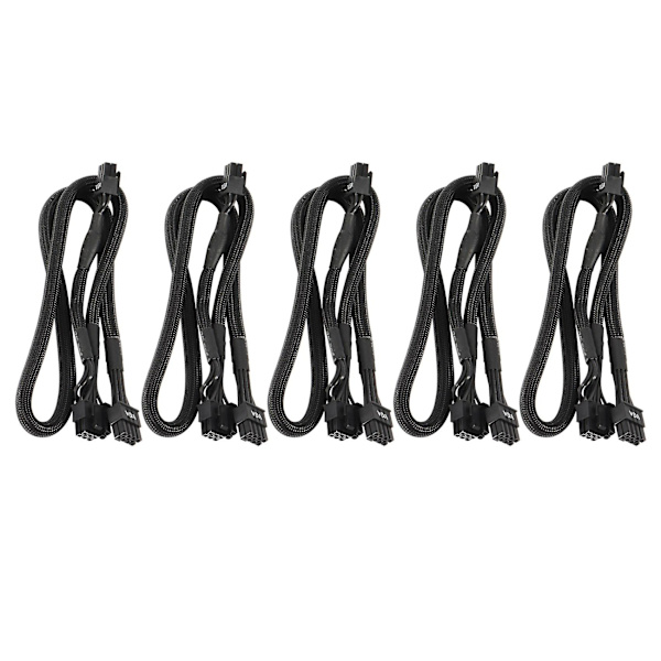 5x 8-pin til dobbel 8-pin 6-pin PCIe VGA-strømkabel for Supernova G2 G3 G5 P2 T2 Gs G+ 650 750