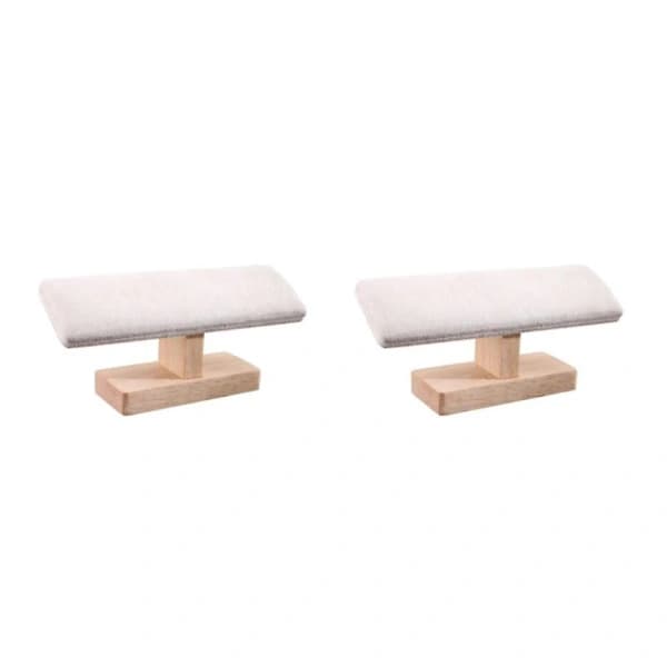 1/2/3/5 Rannekoruteline Korunäyttö Kello Rannekoru Koruteline Beige Sametti 20cm 2Set Beige Sametti 20cm 2Set