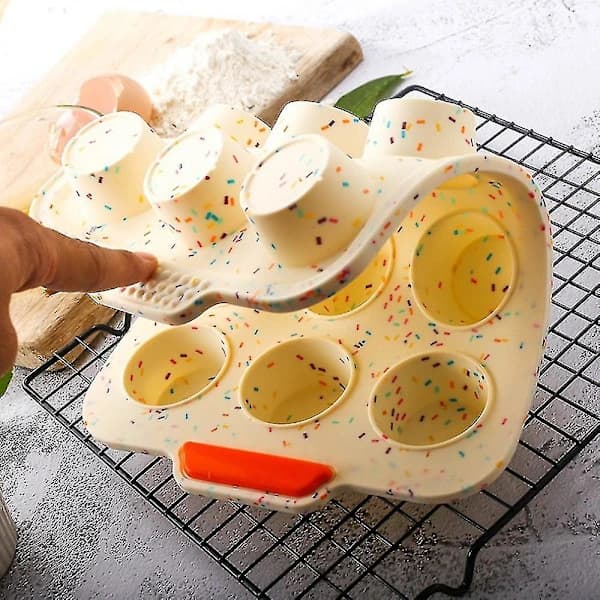 12 Koppar Mini Ostekakeform, Kakeform, Muffinsform Bakeplate
