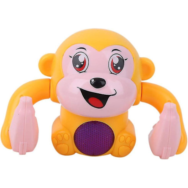 Elektrisk Tumbling Monkey Model Legetøj, Stemmestyret Induktion Tegneserie Legetøj (gul)