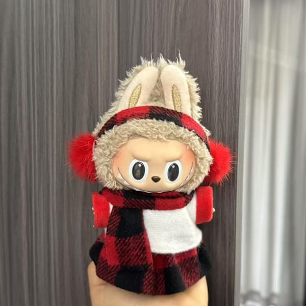 [HH] Labubu Tillbehör och Klädset Anpassad Plysch Labubu Dockor Outfit för Labubu 25
