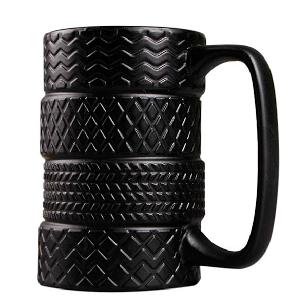 Roliga keramiska däckmuggar 500 ml kapacitet Kaffeemugg Frukostflingor Mjölk Te Vattenkopp Kontor Däck C