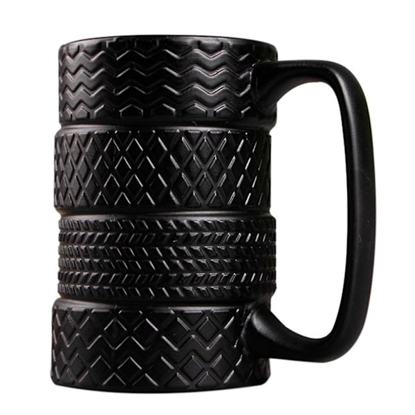 Sjovt keramisk dæk krus 500 ml kapacitet kaffekrus morgenmad korn mælk te vand kop kontor dæk C