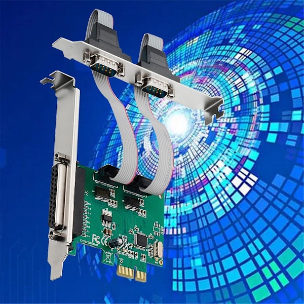 Utvidelseskort St36 Pcie X1 Ch382l 2s1p Industriell Rs232+ltp1 Skriv Ut Multifunksjonell Praktisk Utvidelse